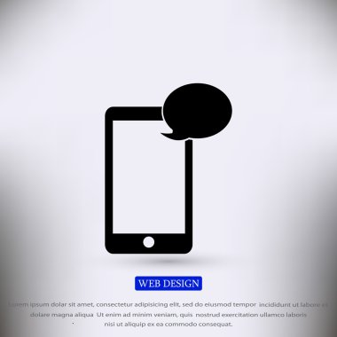 Cep telefonu sms simgesi