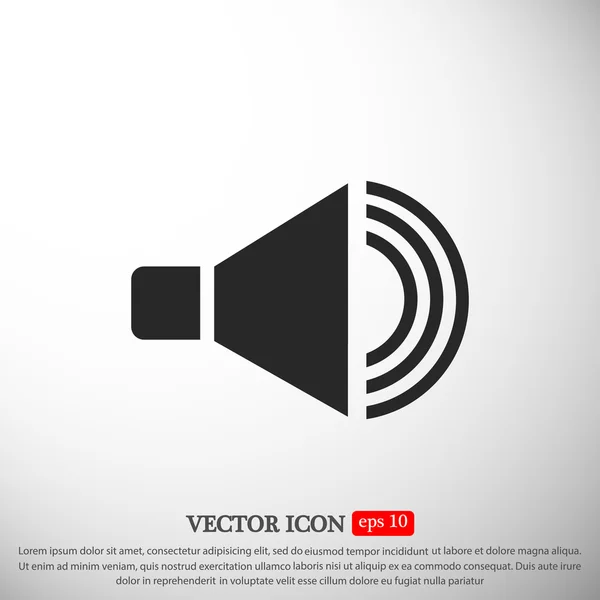 Speaker flat icon — Stock Vector