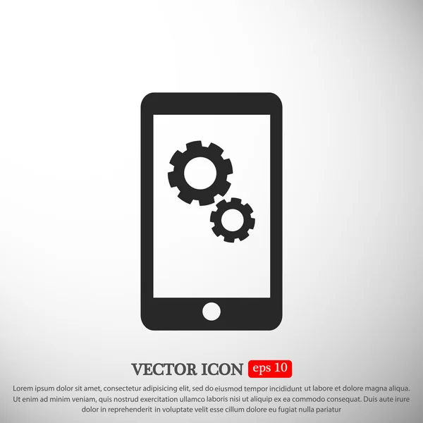 Smartphone Icono plano — Vector de stock