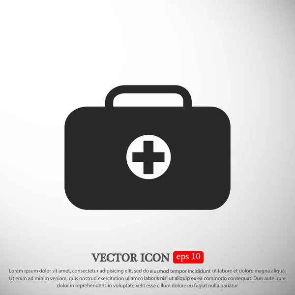 Medical bag icon — Stock Vector