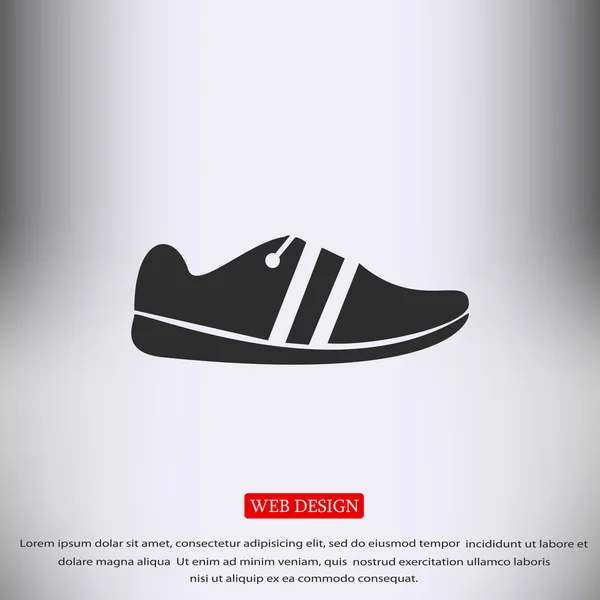 Zapato icono plano — Archivo Imágenes Vectoriales