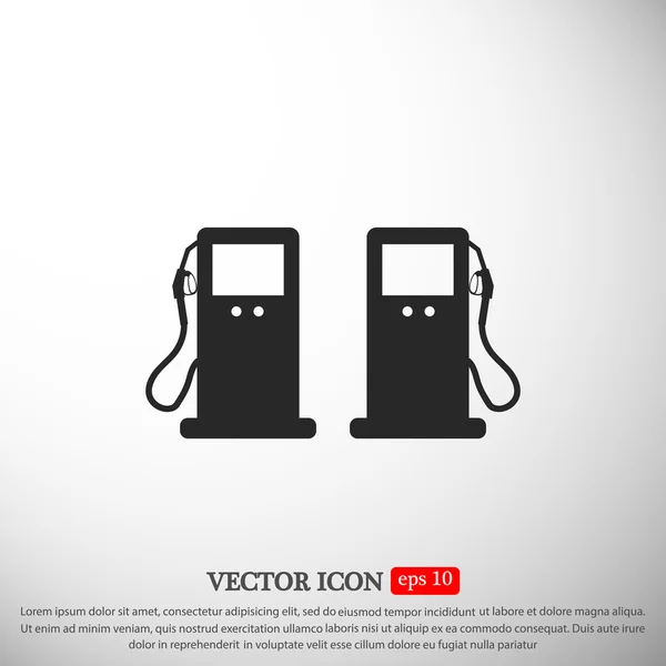 Gas flat ikonen — Stock vektor