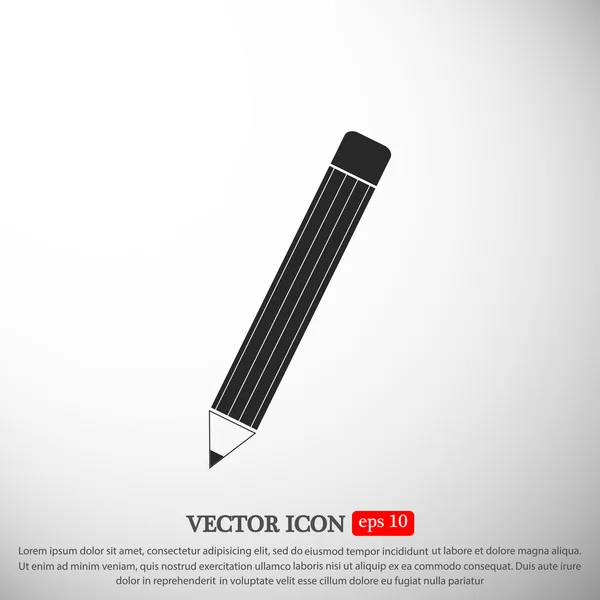 Simple pencil icon — Stock Vector