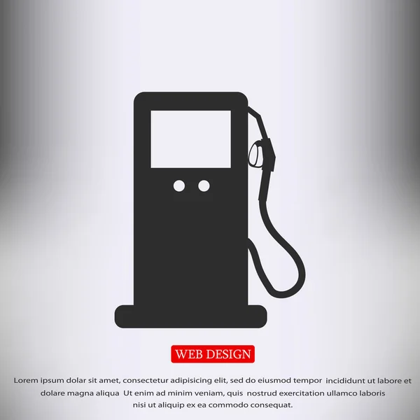Icona piatta a gas — Vettoriale Stock