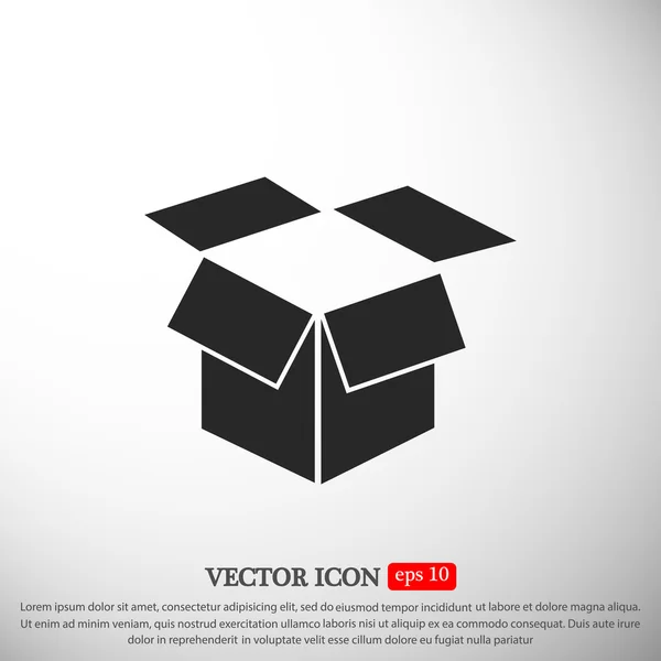 Open box icon — Stock Vector