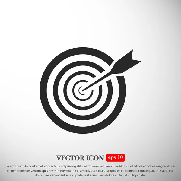 Aim flat icon — Stock Vector