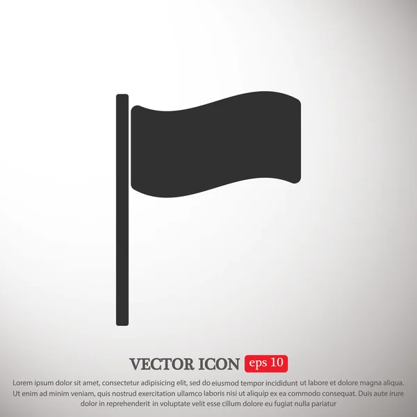 Ícone de bandeira plana — Vetor de Stock