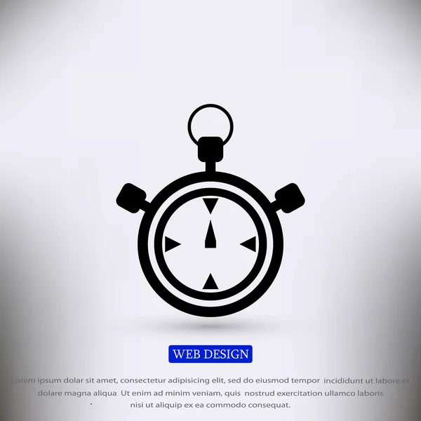 Икона хронометра секундомера — стоковый вектор