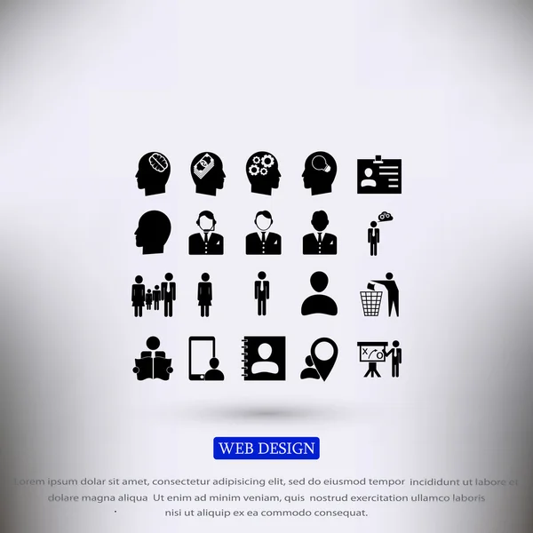Icônes d'affaires ensemble — Image vectorielle