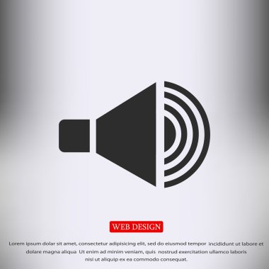 düz hoparlör simgesi