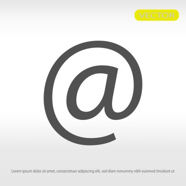 düz e-posta simgesi 