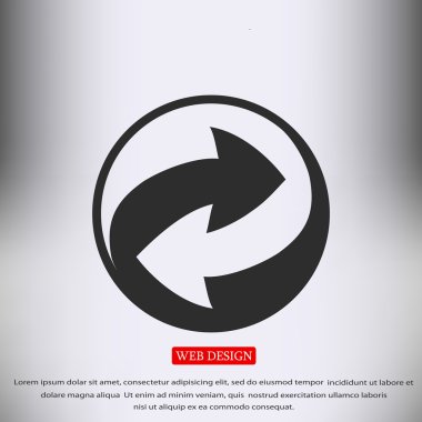 geri dönüşüm işareti simgesi