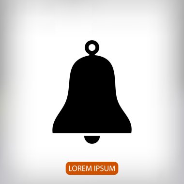 Bell düz simgesi