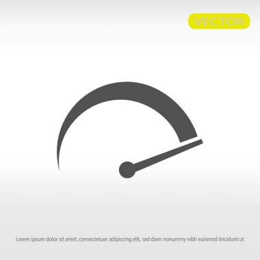 hız göstergesi düz simgesi 