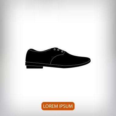  Ayakkabı düz simgesi