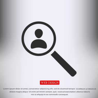 bulmak insanlar düz simgesi 