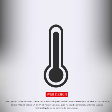 sıcaklıklar düz simgesi 