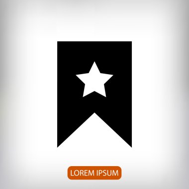 Yıldız Düz Simgesi