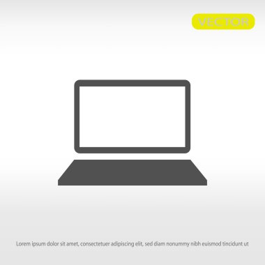 Bilgisayar Düz Simgesi 