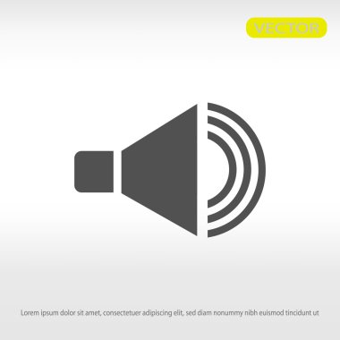 düz hoparlör simgesi