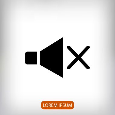 düz hoparlör simgesi