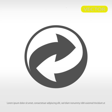 geri dönüşüm işareti simgesi