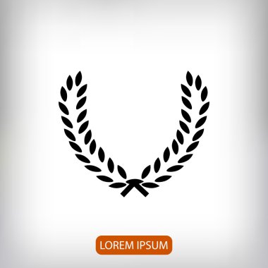 Buğday düz simgesi