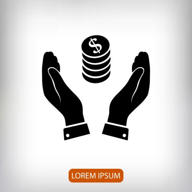 Ekibimizi para el düz simgesi