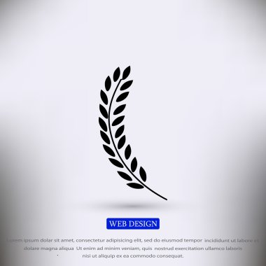 Buğday düz simgesi