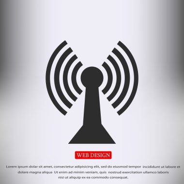 iletişim düz simgesi 