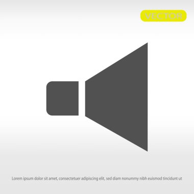 düz hoparlör simgesi