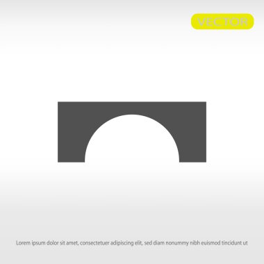 Köprü düz simgesi 