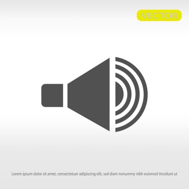 düz hoparlör simgesi