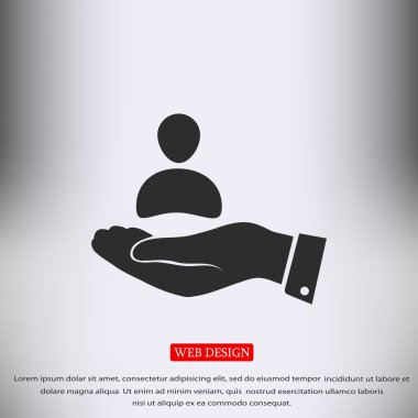 iş adam düz simgesi 