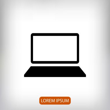 Bilgisayar Düz Simgesi 