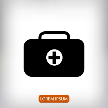 ilk yardım çantası simgesini