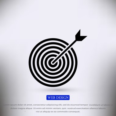 Amaç vektör simgesi