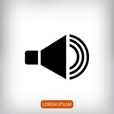 düz hoparlör simgesi