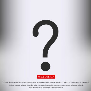 Soru işareti simgesi simgesi