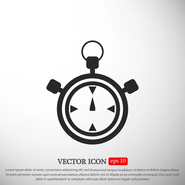 Chronomètre chronomètre Icône — Image vectorielle