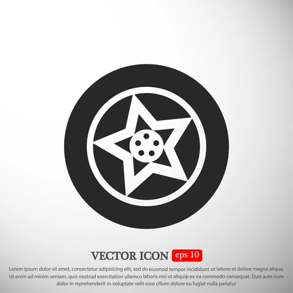 Wheel flat icon — Stock Vector