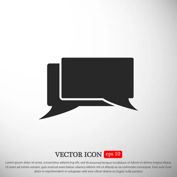 Speech bubble icon — Stock Vector