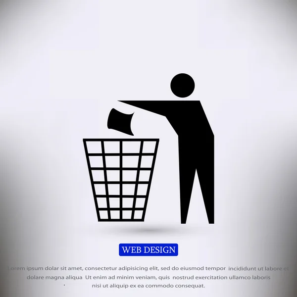 Symbol für Recycling-Zeichen — Stockvektor