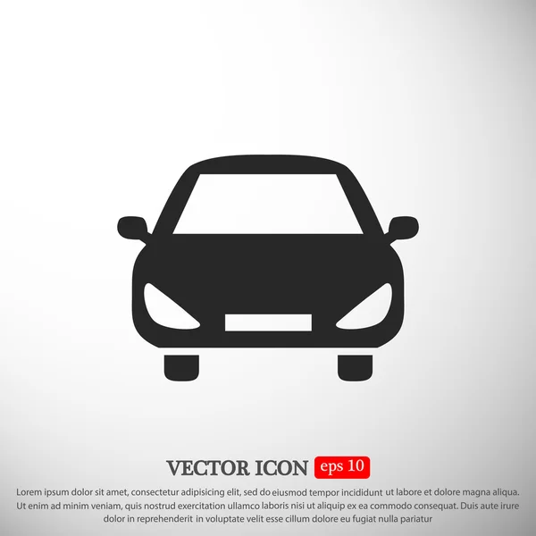 Icône plate de voiture — Image vectorielle