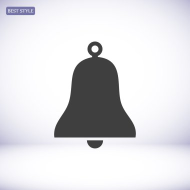 Bell düz simgesi