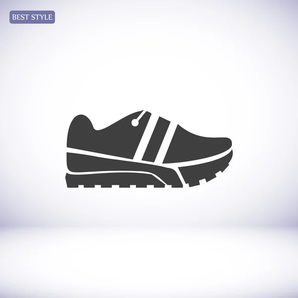 Zapato de correr icono plano — Archivo Imágenes Vectoriales