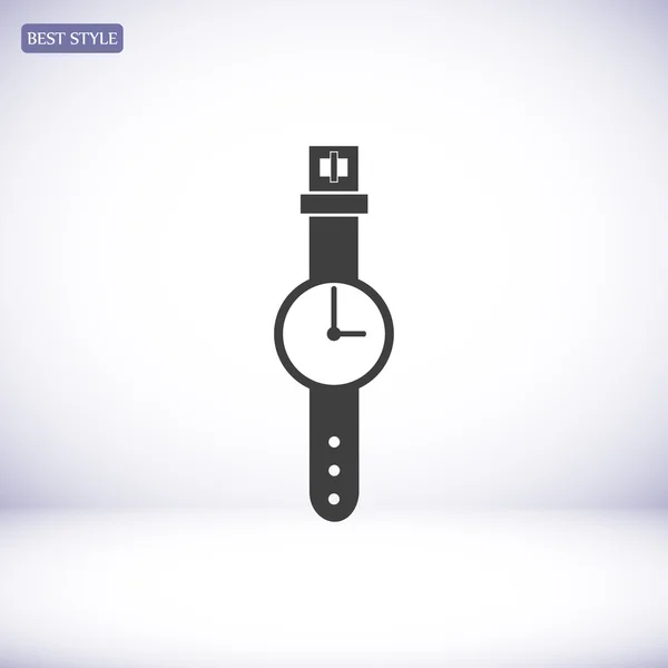 Icono del reloj de mano — Vector de stock