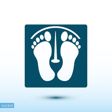 ayak izleri vektör simgesi