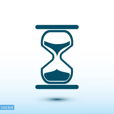 kum saati düz simgesi