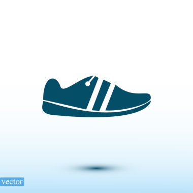 Ayakkabı düz simgesi